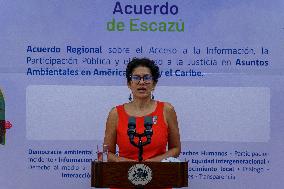 Chile signs draft agreement to approve the Treaty of Escazú